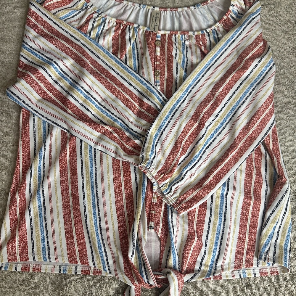 PerSeption Concept Multicolor Striped Top